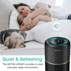 AIRTOK 2 Pack Air Purifier for Home Bedroom, Office Desktop Air Cleaners - Image 3