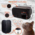 Cat Litter Box Enclosure, Dog Proof, Discreet and Hidden Litter Box, Kitty - Image 5