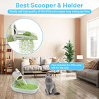 MYPIN Cat Litter Scooper with Holder, Cat Litter Shovel with Waste Can and - Image 5