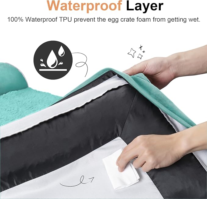 Large Dog Bed Orthopedic Washable: Beds Bolster XL Bed Medium Large Dogs Egg - Image 4