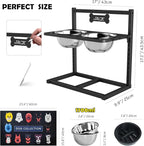 9 Height Adjustable Dog Bowl Stand - Image 3