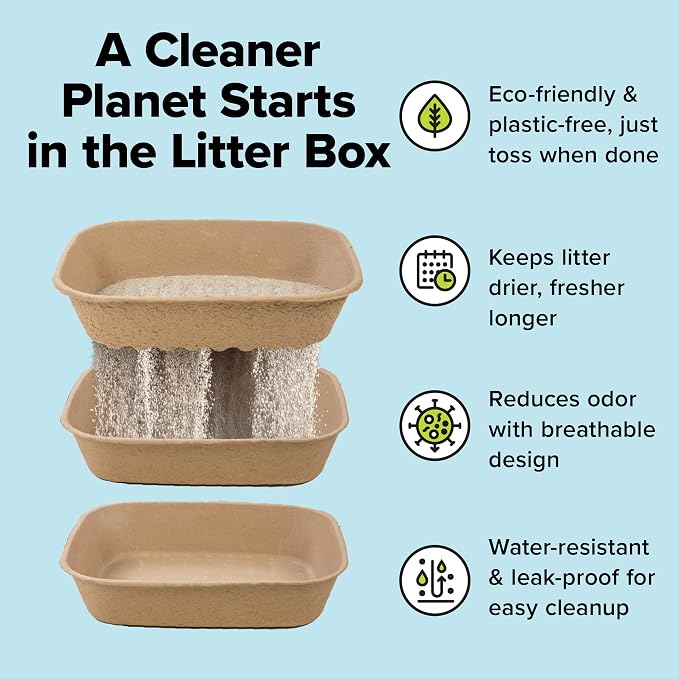 Kitty Sift Disposable Sifting Cat Litter Box Jumbo, Durable and Portable - Image 2