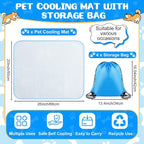 Chunful 4 Pack Pet Cooling Mat 26 x 20 Inches Cooling Pads - Image 2