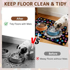 Dog Food Mat for Bowls, Absorbent Quick Dry Dog Cat Mats for Food and Water - Image 3