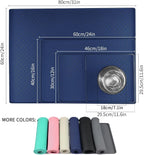 Ptlom Silicone Pet Placemat for Dog and Cat, Waterproof Anti-Slip Pet Feeding - Image 2