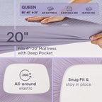 OhGeni 100% Waterproof Mattress Protector, Queen Size Mattress Soft Pad - Image 7