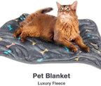 Allisandro Luxurious Dog Blanket, 350 GSM Super Fuzzy Microplush Fleece Pet - Image 5
