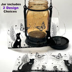 iHeartDogs Angel Dog or Cat Memorial Mason Jar Solar Light - Image 2