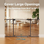 Cumbor 36.6-59" Extra Wide Baby Gate - Image 2