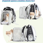 Lollimeow Cat Carrier Backpack, Expandable Bubble Pet Carrier - Image 5