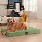 Outdoor Dog Bed for Medium Dogs, Waterproof Dog Crate Mat Orthopedic Egg Crate - Image 5