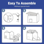 SMILE PAWS Cat Beds for Indoor Cats, Cardboard Cat House - Image 7