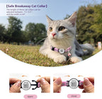 Cat Collar Breakaway with QR Code Name Tag, Reflective Kitten Collars with Bell - Image 2