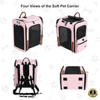 EliteField Deluxe Backpack Pet Carrier, Travel Soft-Sided Carrier Bag - Image 3