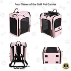EliteField Deluxe Backpack Pet Carrier, Travel Soft-Sided Carrier Bag - Image 3