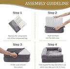 Bedfolks Orthopedic Dog Bed Extra Small, Waterproof Dog Sofa Bed - Image 6