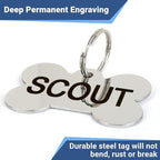 GoTags Stainless Steel Pet ID Tags, Personalized Dog Tags and Cat Tags - Image 3