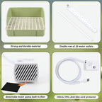 Automatic Bird Bath with Pump, Parrot Bathtub with Anti-Bite Cord Protector - Image 4