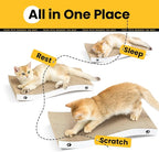 Cat Scratcher, Durable Scratch Pad, Corrugated Cardboard Scratching Board - Image 6