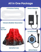 Uniclife Fish Tank Decorations, Realistic Resin Aquarium Volcano Decorations - Image 3