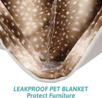 Waterproof Pet Blanket, Christmas Deer Print Blanket - Image 3