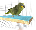 Litewoo 4 PCS Bird Perch Stand Toy Parrot Wooden Stand Platform Colorful Sand - Image 6