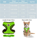 shudyear Summer cat Chest Harness and Leash, Anti-Escape Adjustable Soft mesh - Image 2