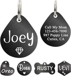 Ultra Joys Dog ID Tag, Custom Dog Tag Personalized Cat Tag, Pet ID Tag by UltraJoys
