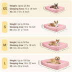 MIHIKK Rectangle Dog Beds for Large Dogs & Cats, Orthopedic Sleeping Pet Bed - Image 4