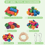 Bird Toys for Parrot, Birds Cage Chewing Playing Training Toy for Cockatoos - Image 2