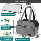 PetAmi Small Dog Purse Carrier, Soft-Sided Pet Carrier Bag - Image 2
