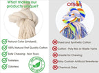 Barida Pet Supplies 100% Natural Cotton Rope Dog Toys, Premium White Cotton Dog - Image 5