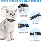 BINGPET AirTag Cat Collar with Bells, Upgraded Safety Elastic Cat Collar with - Image 6