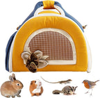 ABLAZEZAI Guinea Pig Carrier, Small Animal Snake Travel Bag, Breathable Outdoor - Image 6