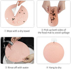 Ptlom Pet Food Mat for Dog and Cat Placemat 2 Pcs, Mat for Prevent Food and - Image 7