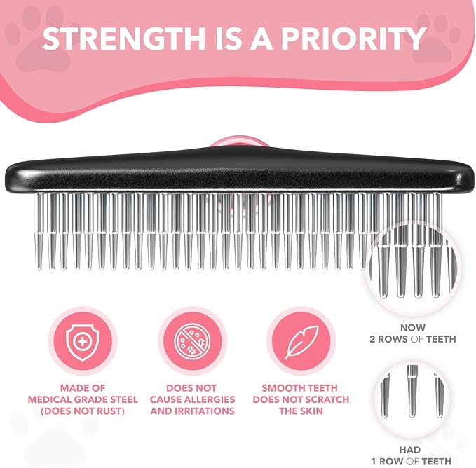 Dog rake deshedding dematting Brush Comb - Image 4