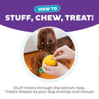 Outward Hound Dental Pineapple Dog Toy & Treat Stuffer, 6.8″ x 3.3″ - Image 4