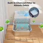 FURTIME Stainless Steel Litter Box - Image 5