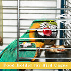 6 Pieces Bird Cage Food Holder Parrot Fruit Vegetable Clips Bird Cage Feeder - Image 5