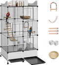 Encrypted Bird Cage Large Bird Cages 57-Inch, Top Storage Space, Bottom Splash by SNAAT