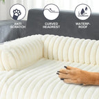 Wn's Day Luxurious Dog Couch Bed, Washable Calming Dog Couch Cover, Removable - Image 4
