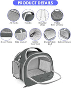 Bissap Bearded Dragon Travel Carrier, Portable Guinea Pig Carrier Bag Tortoise - Image 2