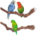 2 pcs 9.8 inch Bird Perches Stand Natural Wood Bird Perches, Birdcage Wood by Filhome