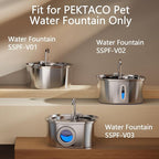 PEKTACO Cat Water Fountain Filters Replacement & Pre-Filter Sponges - Image 6