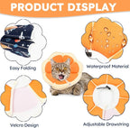 Cat Cone Collar Soft, Waterproof Cat Recovery Collar After Surgery, Adjustable - Image 2