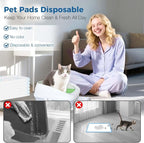 Cat Pads 50 ct Super Absorbent Pet Pee Pads Compatible - Image 4