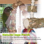Bird Perch Swing, Large Natural Wood Parrot Toys, Bird Cage Accessories - Image 4