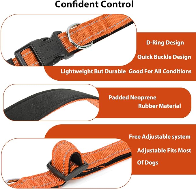 Reflective Dog Collar Padded - Image 4