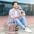 Dog Carrier, Cat Carrier, Pet Carrier, Foldable Waterproof Premium PU Leather - Image 7