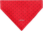 Peanuts Pet Bandana Peanuts Snoopy Face and Profile Pose Reds Slip On Collar - Image 2